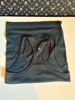 Lululemon Black Striped Racerback Tank